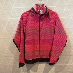 Brooks Running Women Canopy Jacket Stripe Pink XL